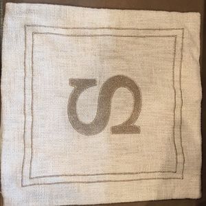 S Initial Pillow Case